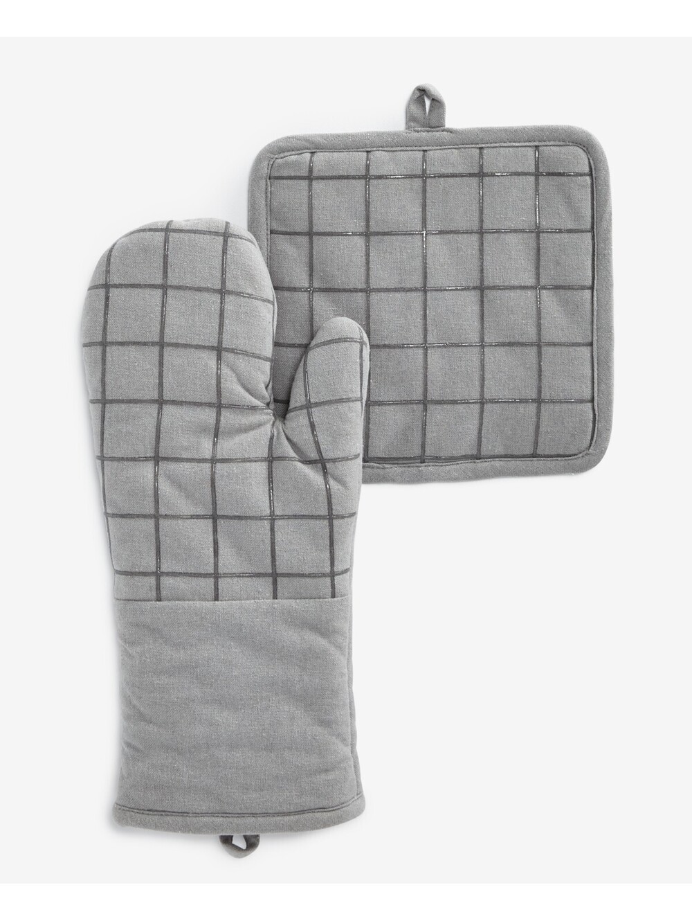 35 $Arch Studio Oven Mitt & Pot Holder Set 10020285700 Gray